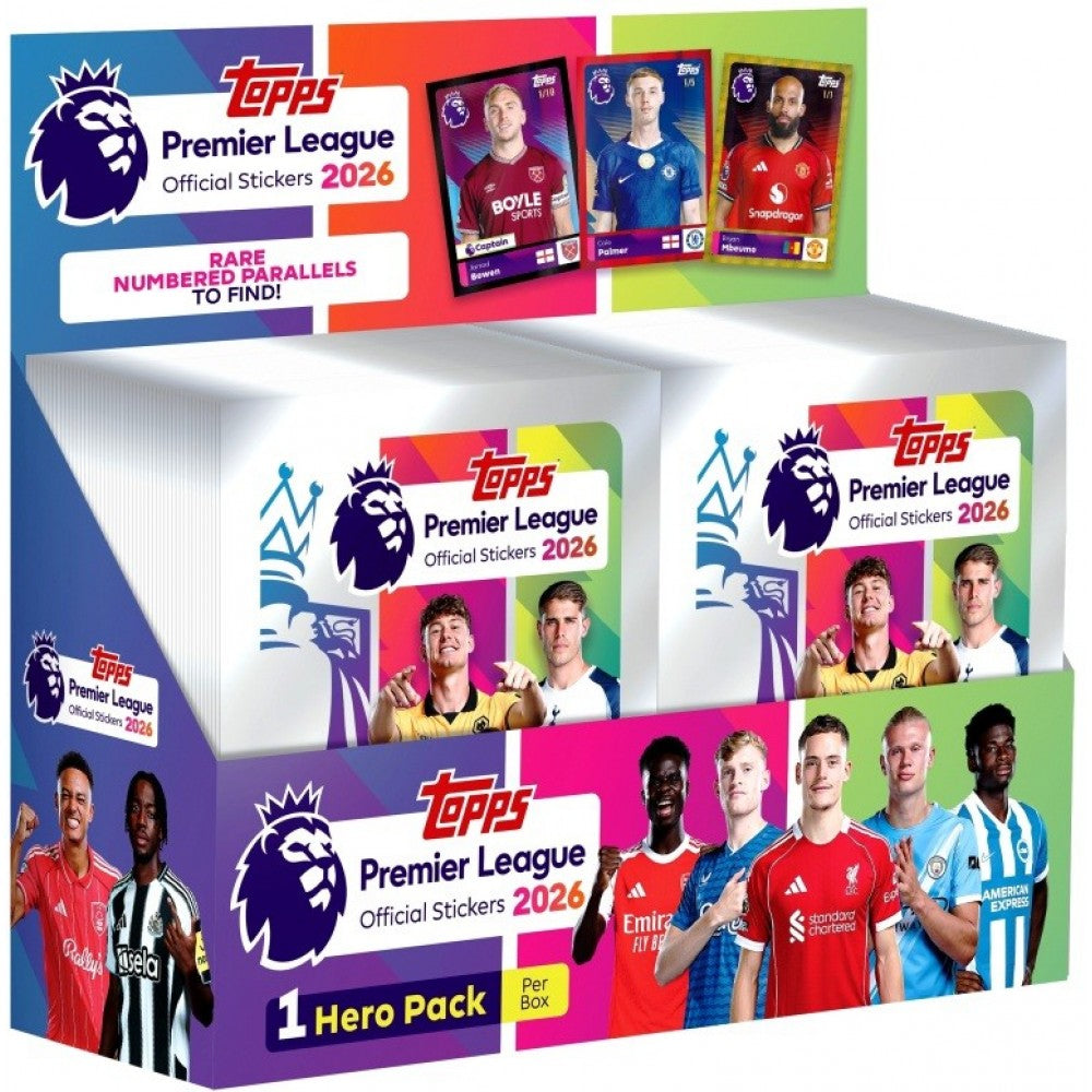 Premier League 2026 Official Stickers CDU (100ct) RRP £1.00