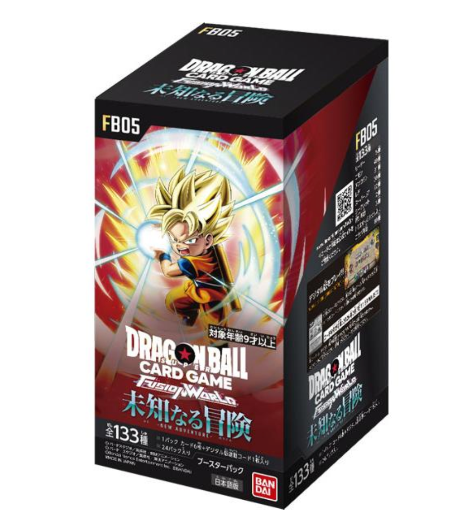 Dragon Ball Super Card Game Fusion World FB-05 New Adventure Booster Box Japanese