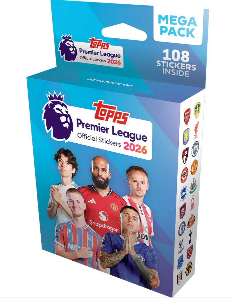 Topps Premier League 2026 Official Stickers Mega Pack